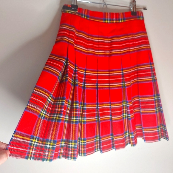 Cute vintage plaid mini kilt - XS - Picture 4 of 5